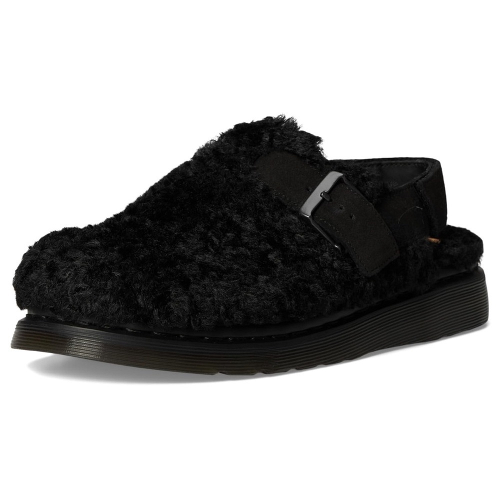 β¨ NWT Dr. Martens Jorge II WarmWair Fleece Slingback Mules - Black π€ (US W 8 / M - Picture 8 of 13